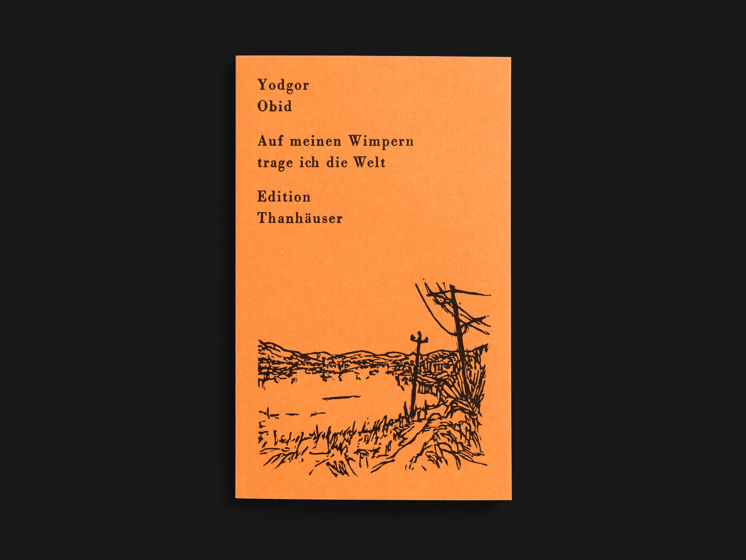 Das Buch Auf meinen Wimpern trage ich die Welt von Yodgor Obid erschienen im Verlag Edition Thanhäuser