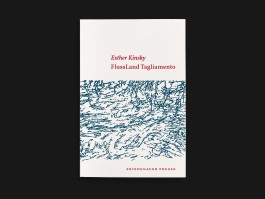 Das Buch FlussLand Tagliamento von Esther Kinsky mit Illustrationen von Christian Thanhäuser erschienen im Verlag Friedenauer Presse